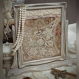 Vintage Wood Swing Standing Picture Frame Vintage Decor Shabby Chic Decor